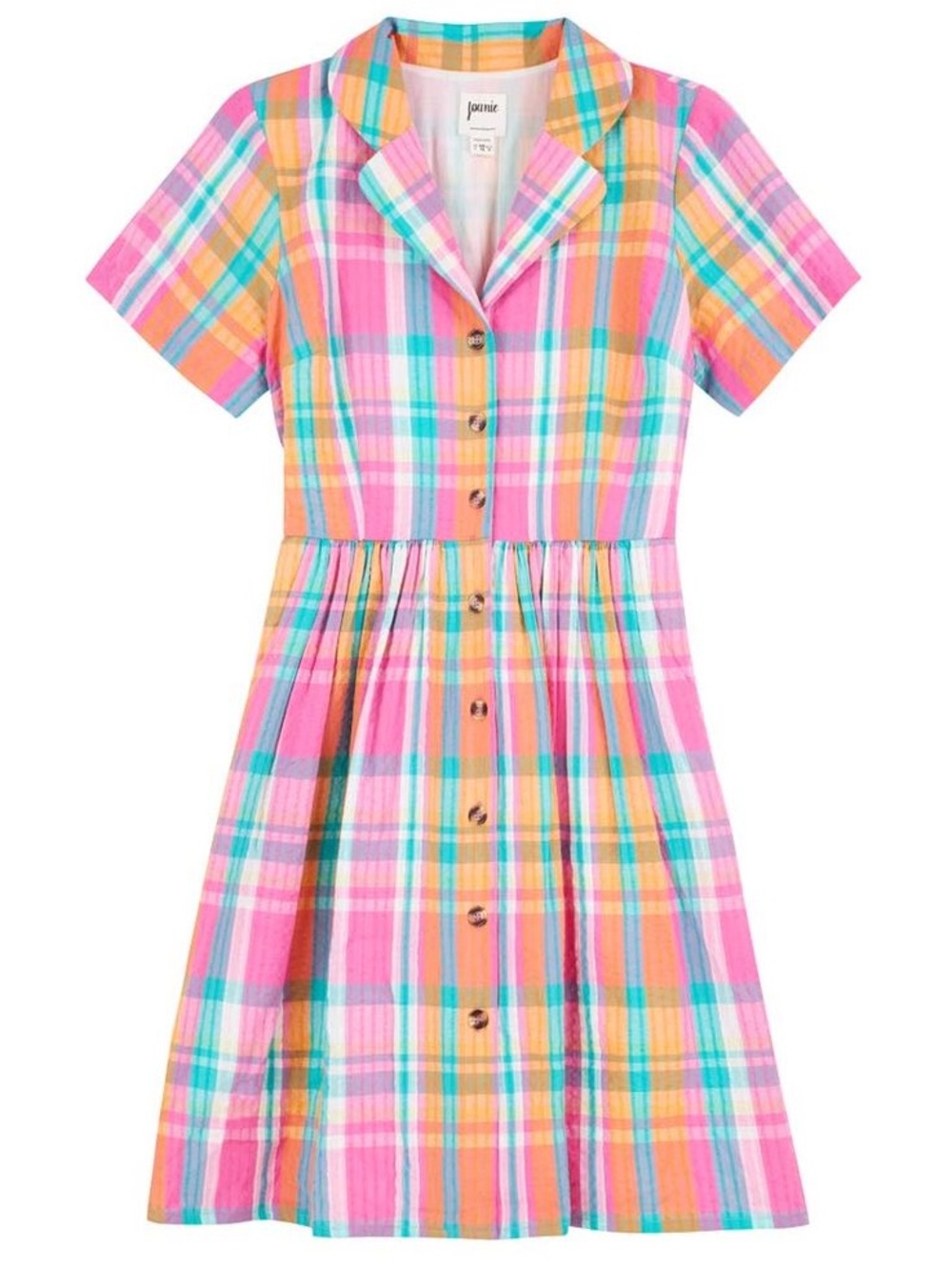 Joanie Clothing Summer Pepper Check Shirtdress
